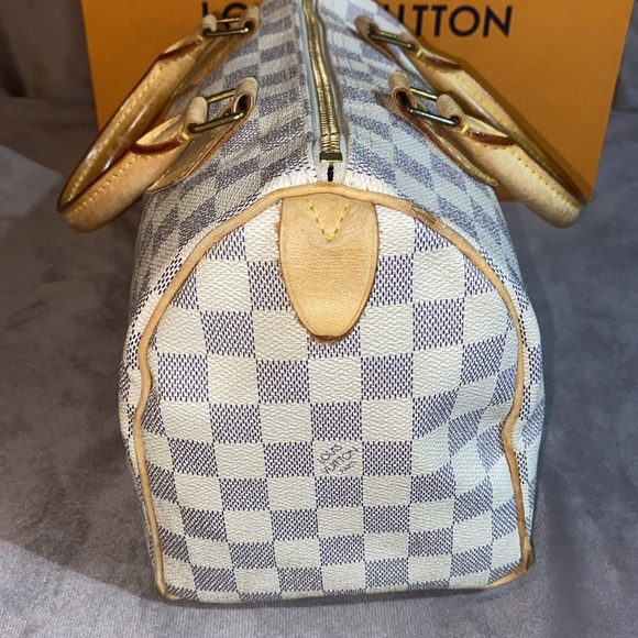 Louis Vuitton Speedy 25 Damier Azur Satchel - Picture 4 of 16